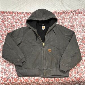 Carhartt Gray Hooded Jacket